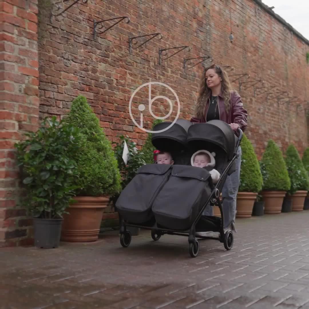 Image thumbnail 8 of 8 of Ickle Bubba Aries Double Max Autofold Stroller - Sage Green
