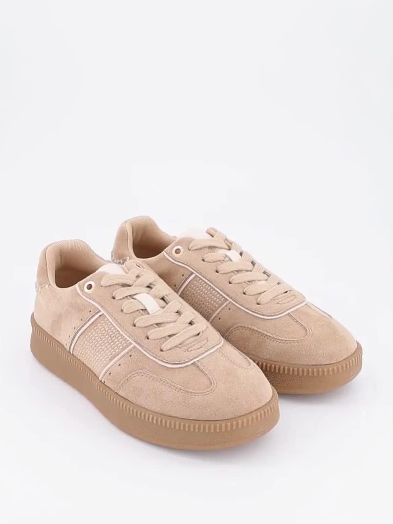 Image thumbnail 7 of 7 of The Very Collection Extra Wide Fit Lace Up Trainer - Beige