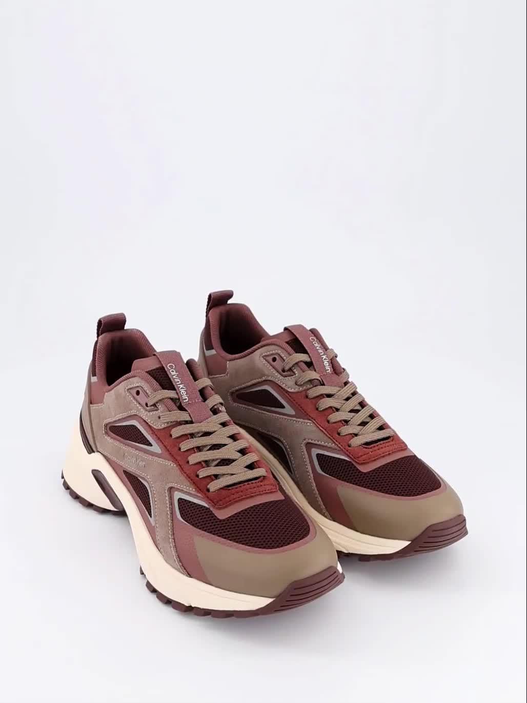 Image thumbnail 7 of 7 of Calvin Klein Hike Runner Reflective Trainers - Brown