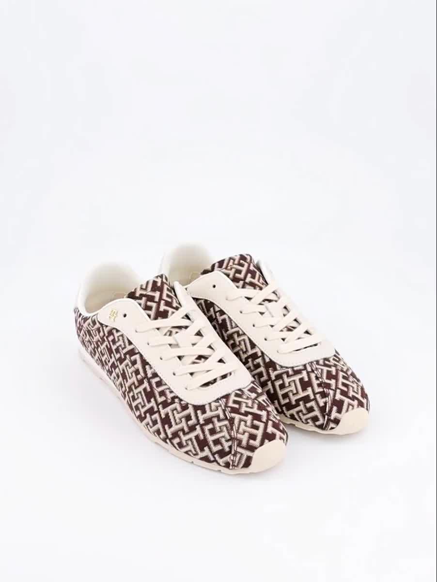 Image thumbnail 7 of 7 of Tommy Hilfiger Monogram Textile Trainers - Brown
