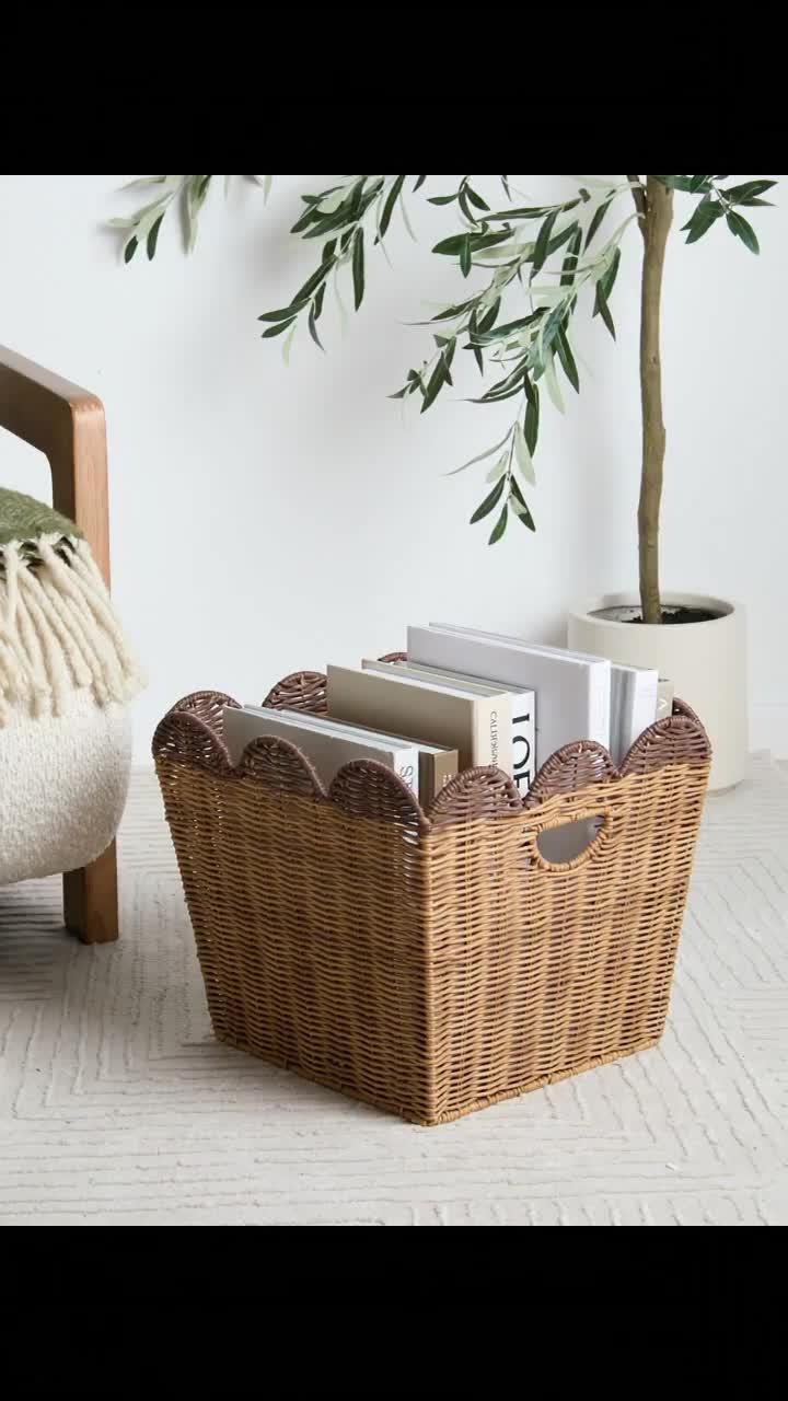 Image thumbnail 8 of 8 of The Very Collection Scallop Edge Square Basket