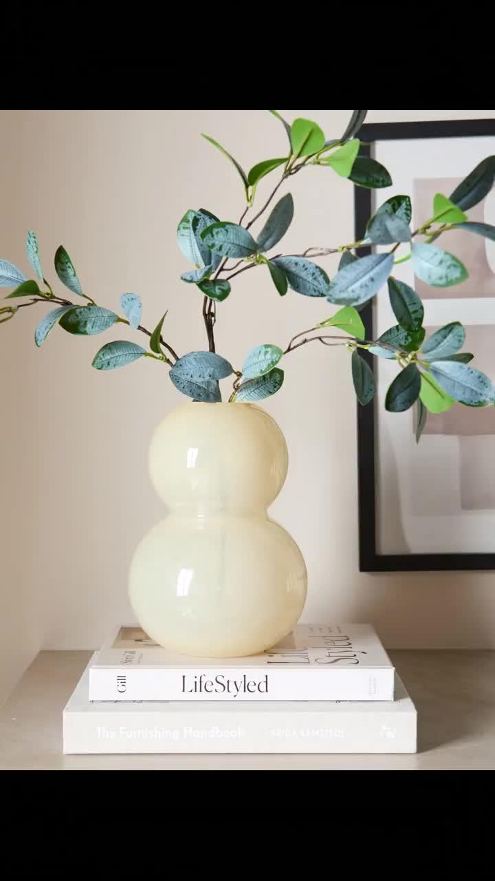Image thumbnail 8 of 8 of Michelle Keegan Home Yellow Glass Vase - Bobble Stack