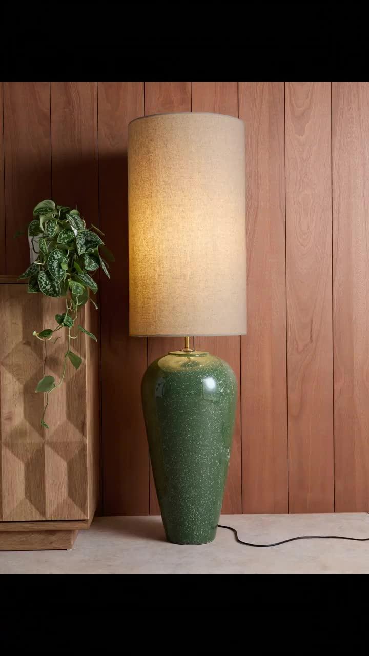 Image thumbnail 8 of 8 of The Very Collection Green Splatter Floor Lamp