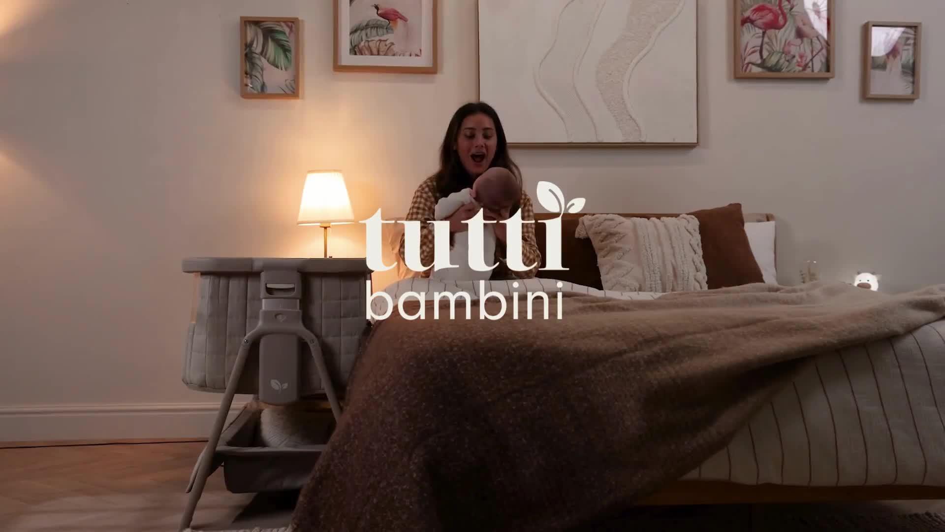 Image thumbnail 8 of 8 of Tutti Bambini Cozee Sense Bedside Crib - Toasted Oak / Sand