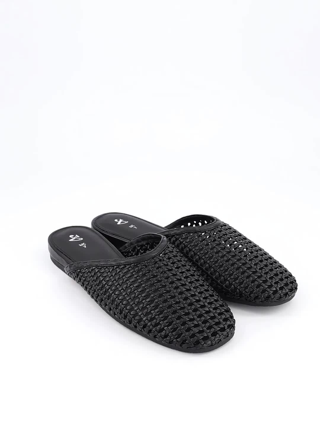 Image thumbnail 7 of 7 of The Very Collection Weave Mule - Black