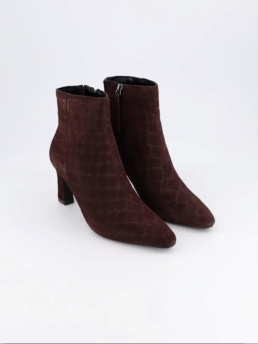 Image thumbnail 7 of 7 of The Very Collection Real Suede Heeled Ankle Boot