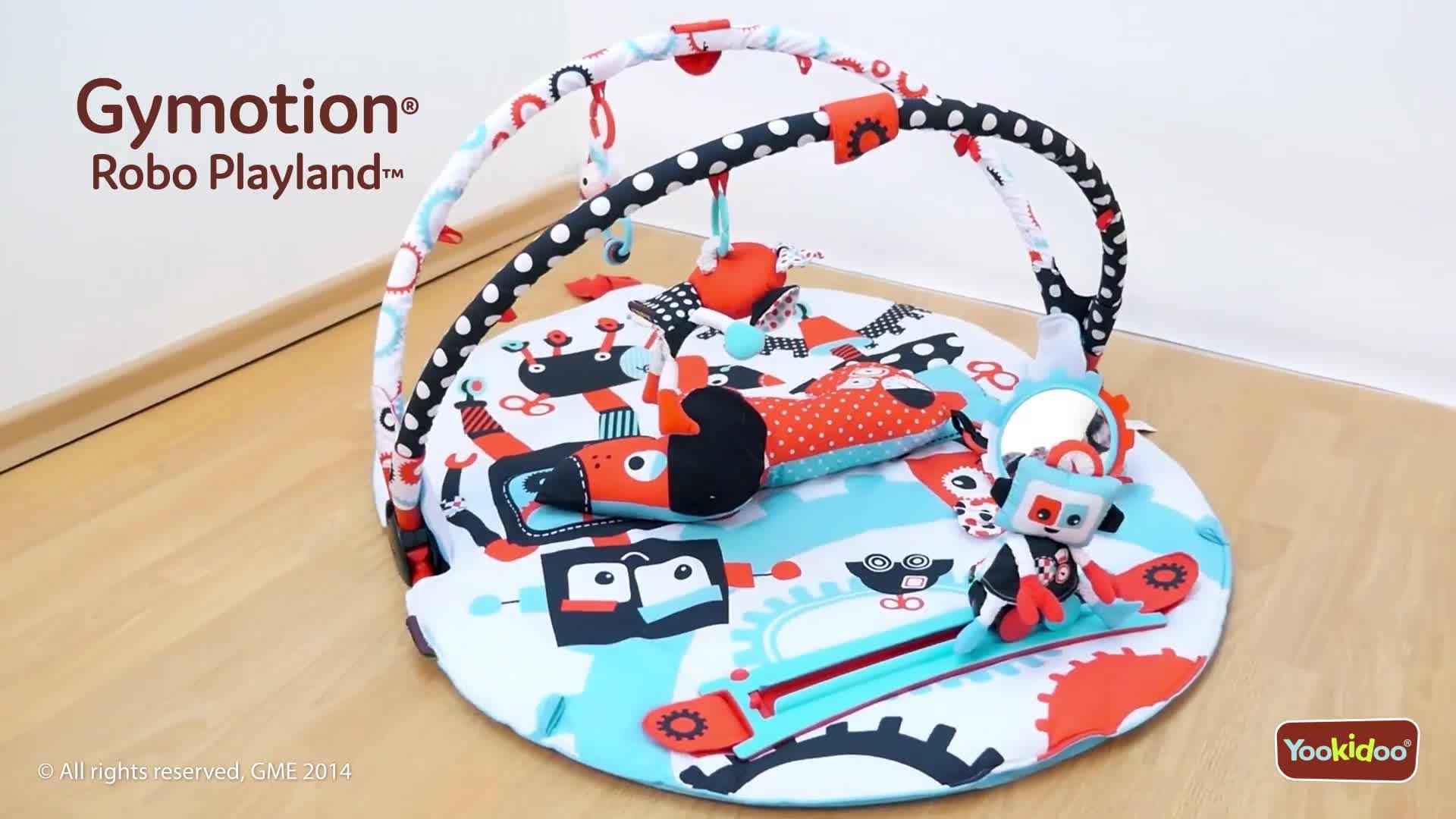 Image thumbnail 7 of 7 of Yookidoo Gymotion Robo Playland - Black/White