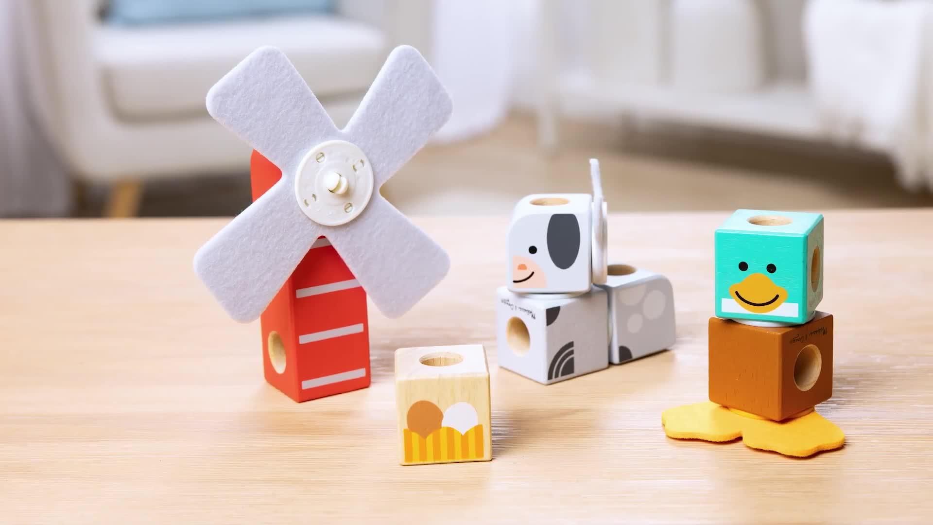 Image thumbnail 8 of 8 of Melissa & Doug Blockables Farm Friends