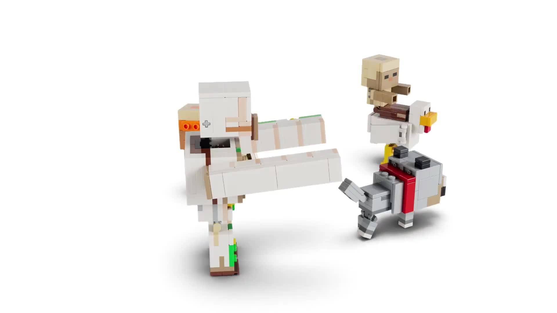 Image thumbnail 8 of 8 of LEGO Minecraft Chicken Jockey Desert Attack 21592