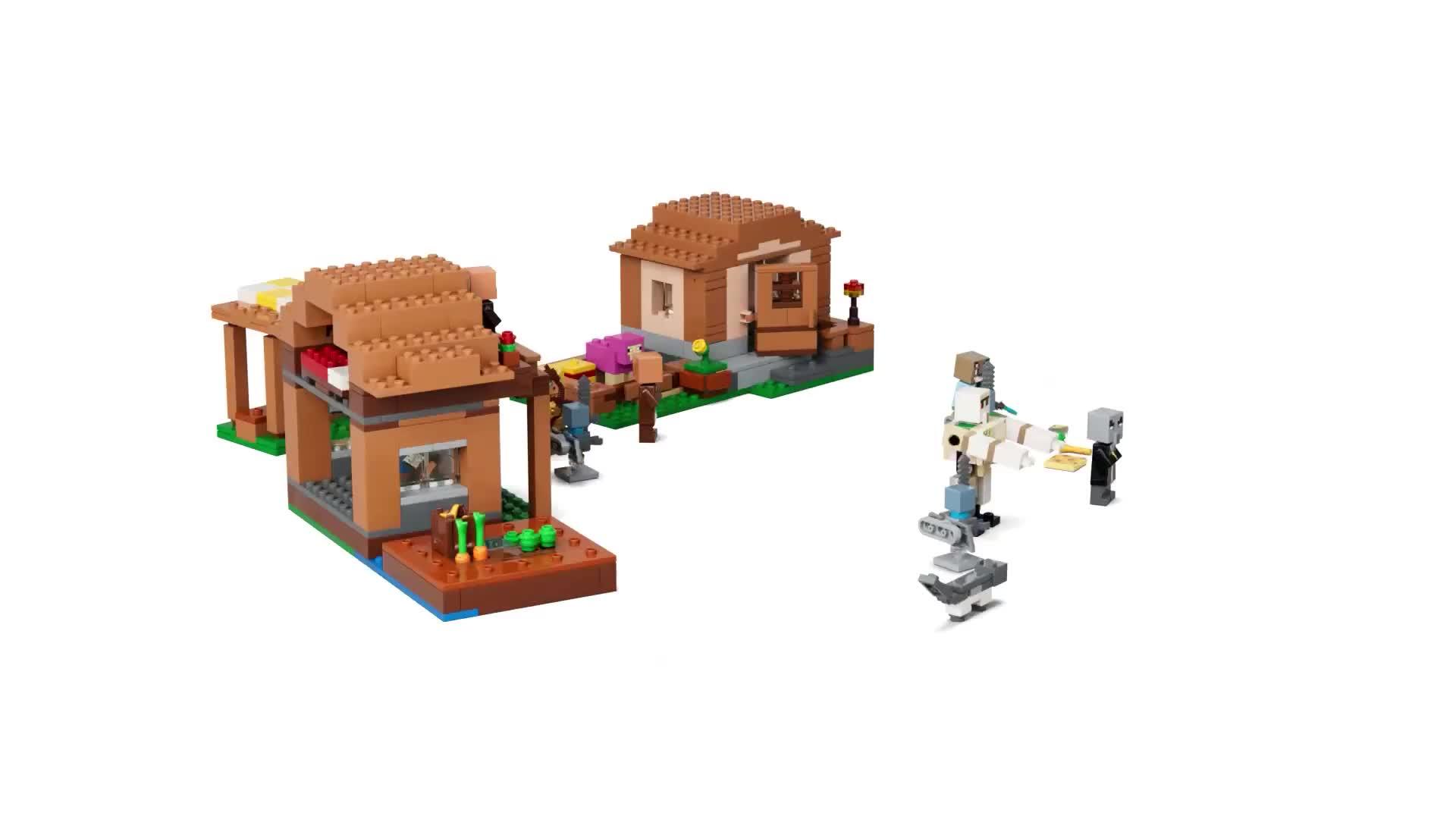 Image thumbnail 8 of 8 of LEGO Minecraft Evoker Village Attack Toy 21596