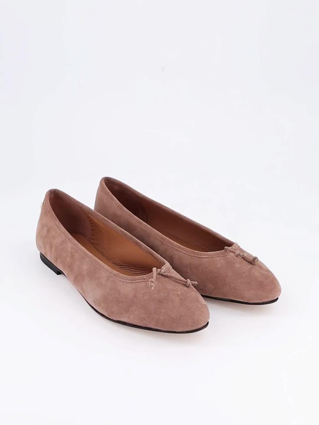 Image thumbnail 7 of 7 of BOSS Suede Ballet Shoes - Beige