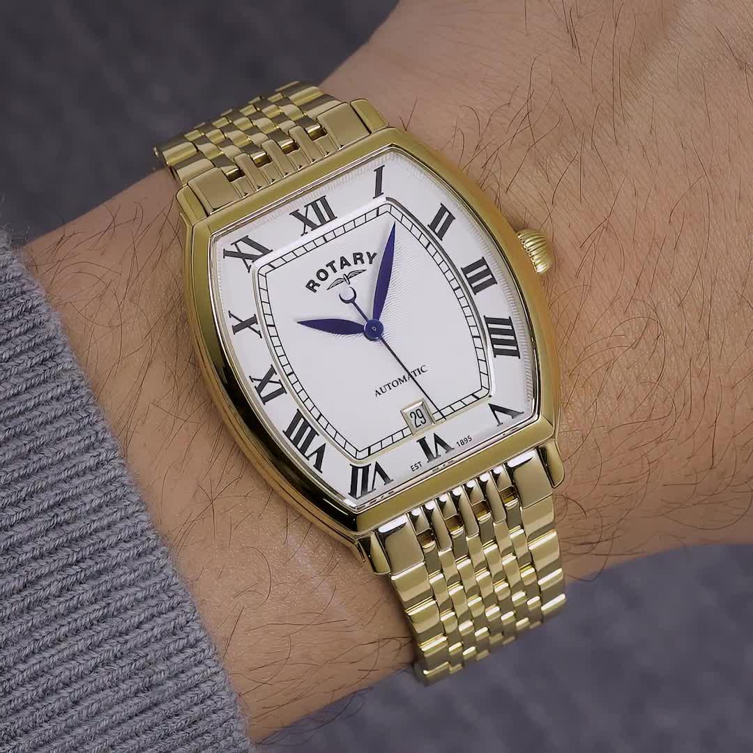 Image thumbnail 6 of 6 of Rotary Rotary Men's Automatic GP Bracelet White Dial 50m