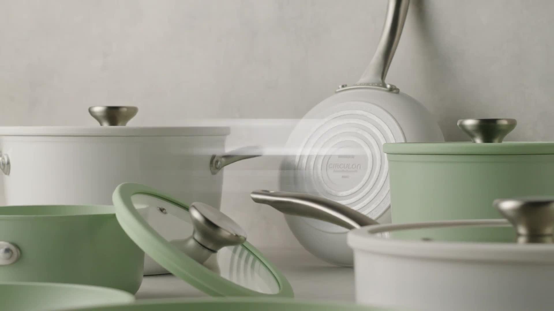 Image thumbnail 8 of 8 of Circulon Halo With Laserdefense 30cm Induction Hob Ceramic Non Stick Frying Pan With Lid - Made Without Pfas, Non Toxic, Dishwasher &amp; Oven Safe