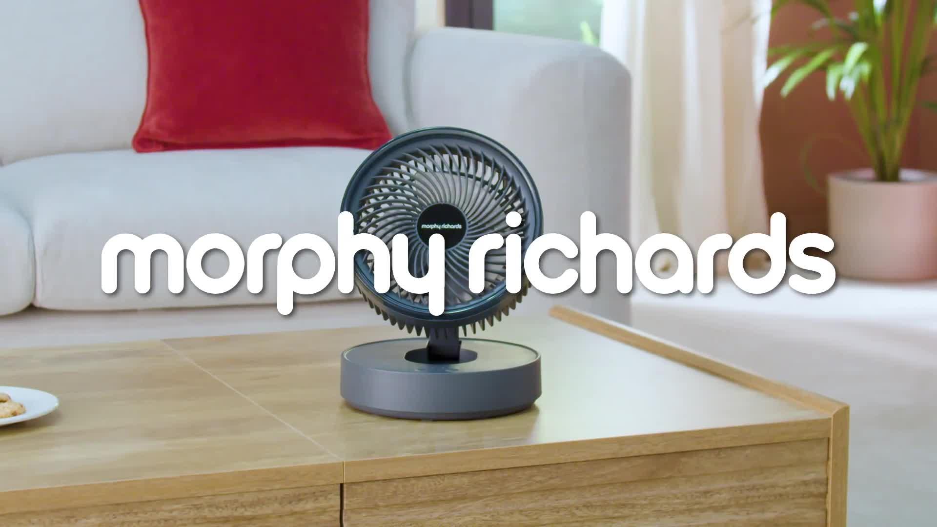 Image thumbnail 8 of 8 of Morphy Richards AirFlex 6" Portable Oscillating USB Fan White/Grey