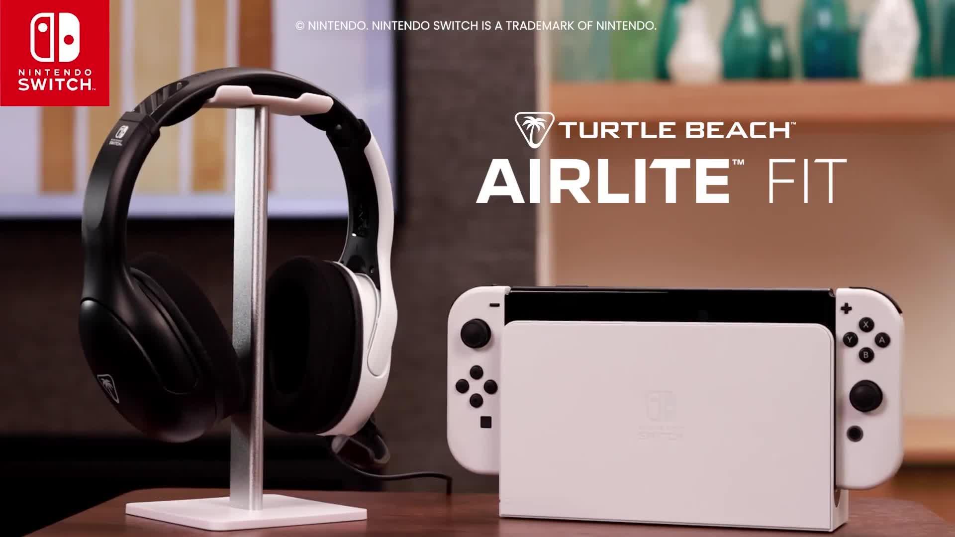 Image thumbnail 8 of 8 of Turtle Beach Airlite Fit Headset -&nbsp;NS -&nbsp;Black &amp; White