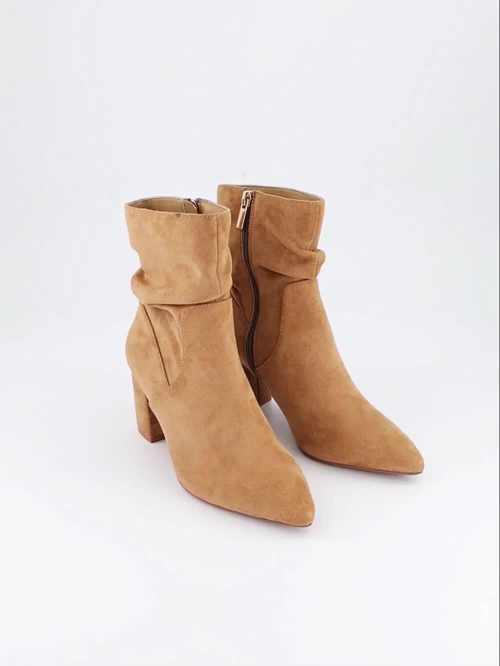 Image thumbnail 7 of 7 of The Very Collection Slouch Ankle Boot With Block Heel - Taupe