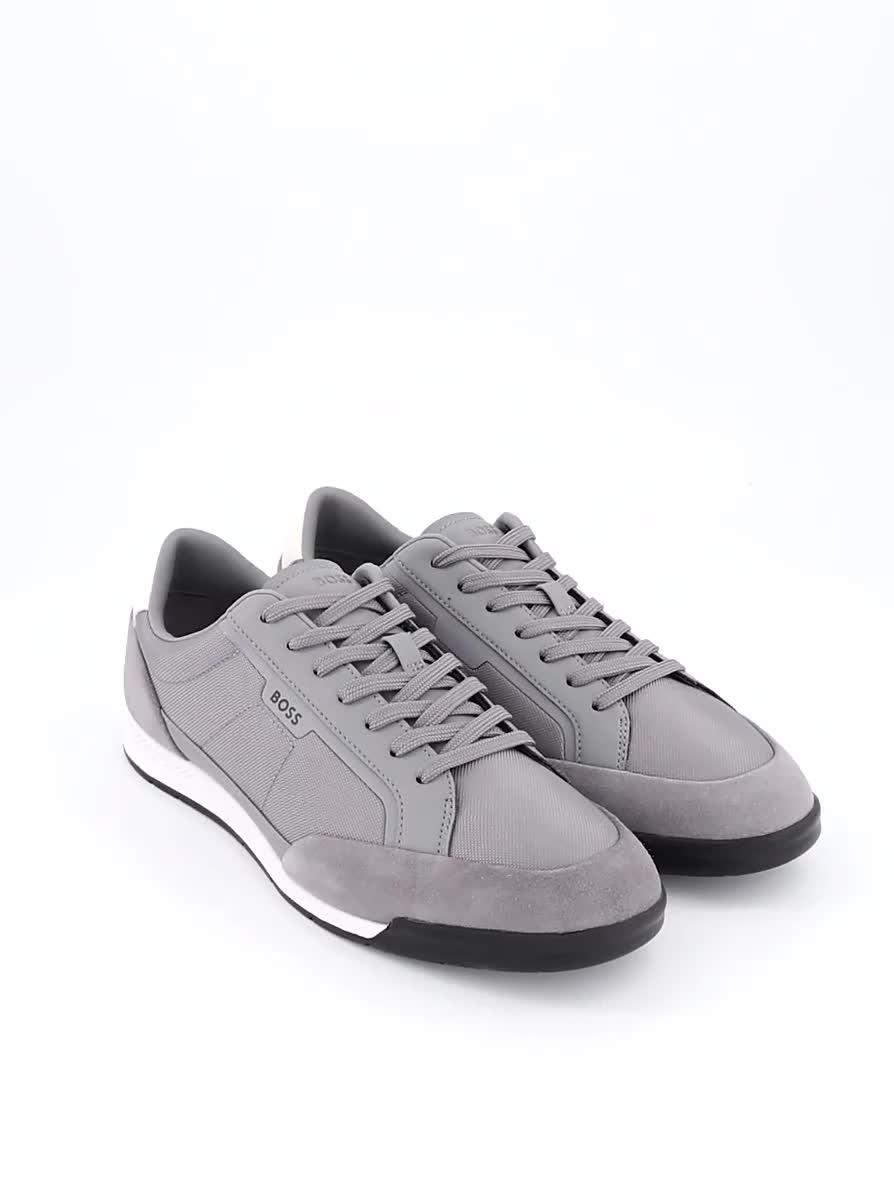 Image thumbnail 7 of 7 of BOSS Nitan Mix Material Runner Trainers - Grey