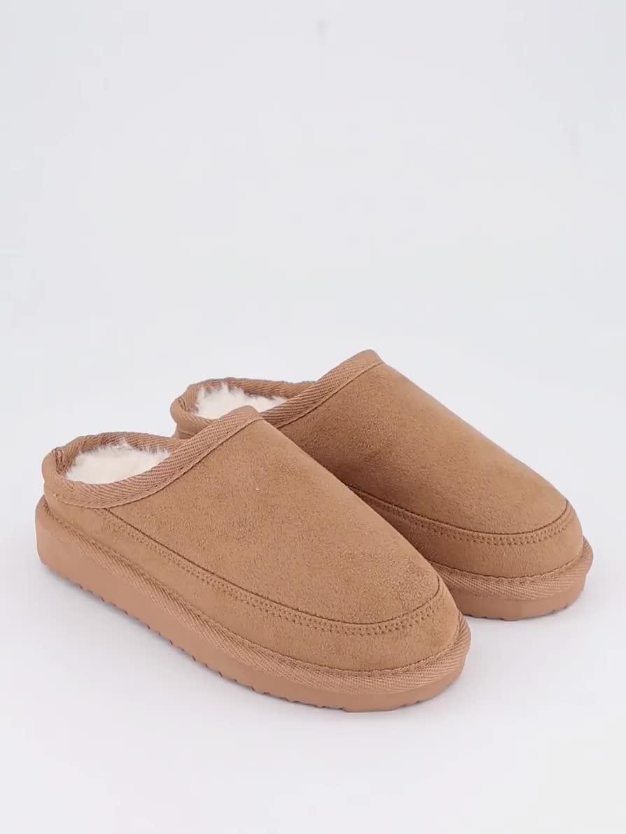 Image thumbnail 7 of 7 of The Very Collection Unisex Slip On Mule Slippers - Tan