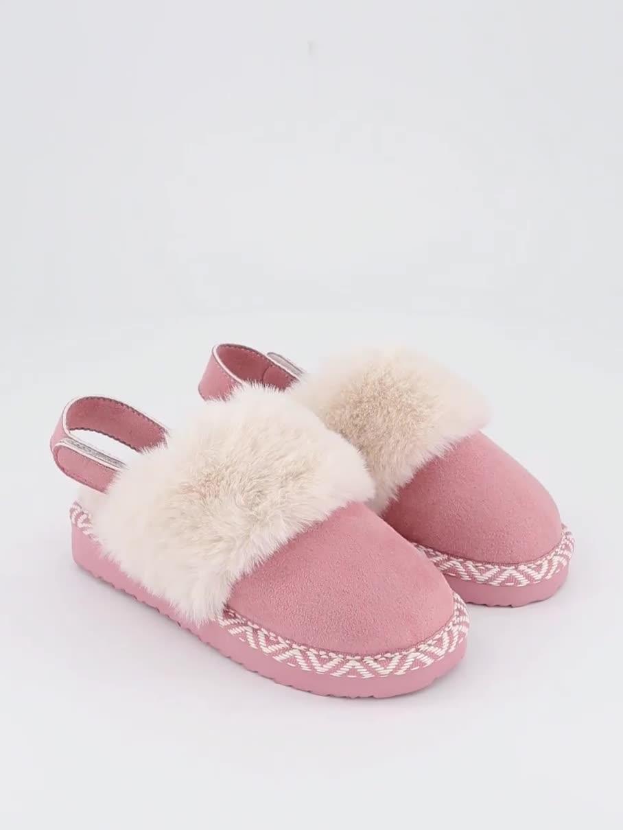 Image thumbnail 7 of 7 of The Very Collection Girls Mule Strap Slippers - Pink