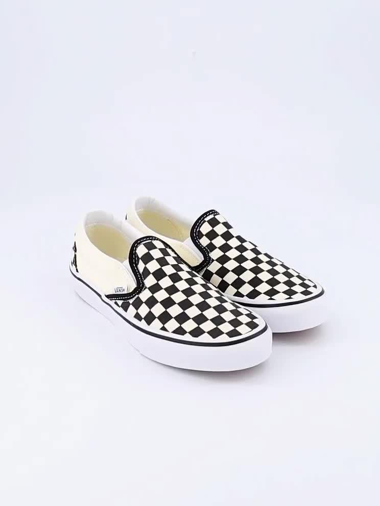 Image thumbnail 7 of 7 of Vans Unisex Checkerboard Slip-On Low Profile Trainers - Black