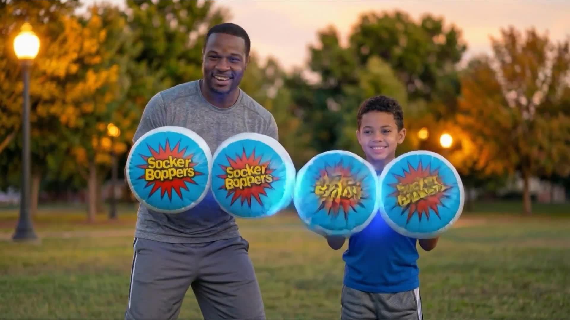 Image thumbnail 5 of 5 of Glow Games Glow Games Light-Up Socker Boppers