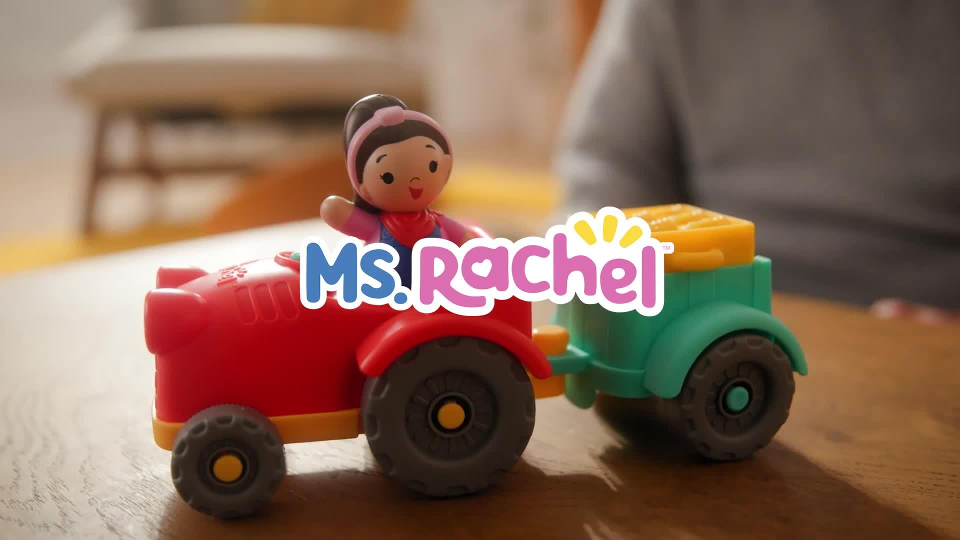 Image thumbnail 8 of 8 of Ms Rachel Press-and-Play Sing &amp; Learn Tractor Toy Vehicle