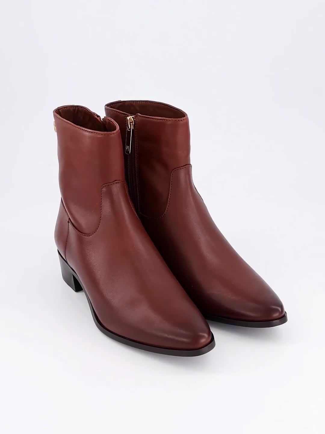 Image thumbnail 7 of 7 of Tommy Hilfiger Leather Ankle Boot W Zip