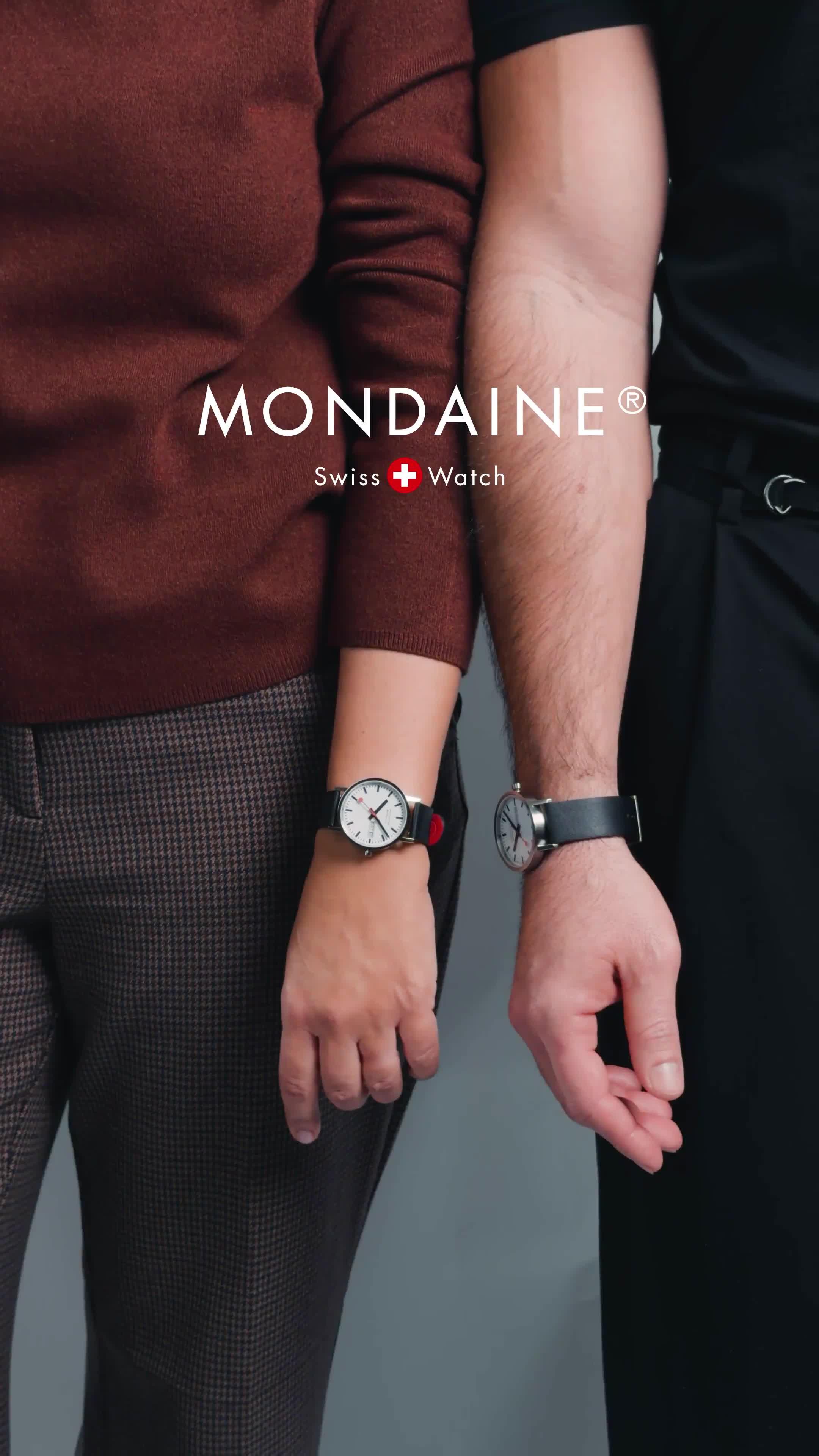 Image thumbnail 8 of 8 of Mondaine MON SBB CLASSIC 40mm WHT DIAL BLK VEG BRU