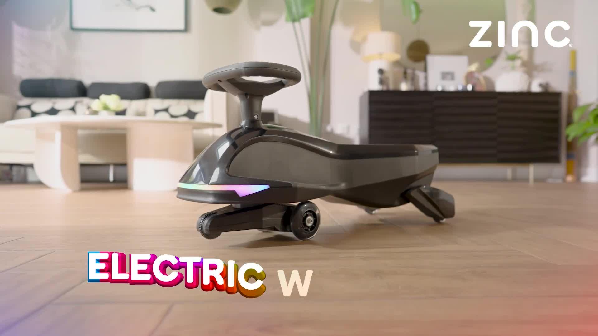 Image thumbnail 8 of 8 of Zinc Light-Up Electric Wiggle Car Ride-On