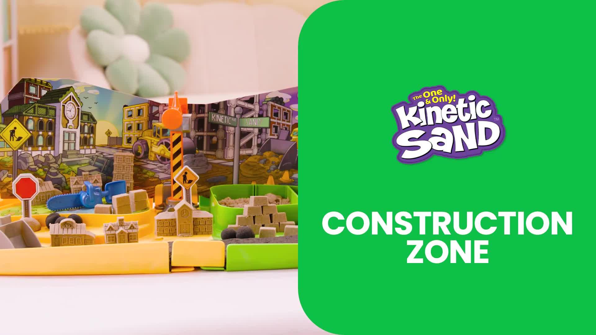 Image thumbnail 8 of 8 of Kinetic Sand Build-And-Smash Construction Zone Sand Playset