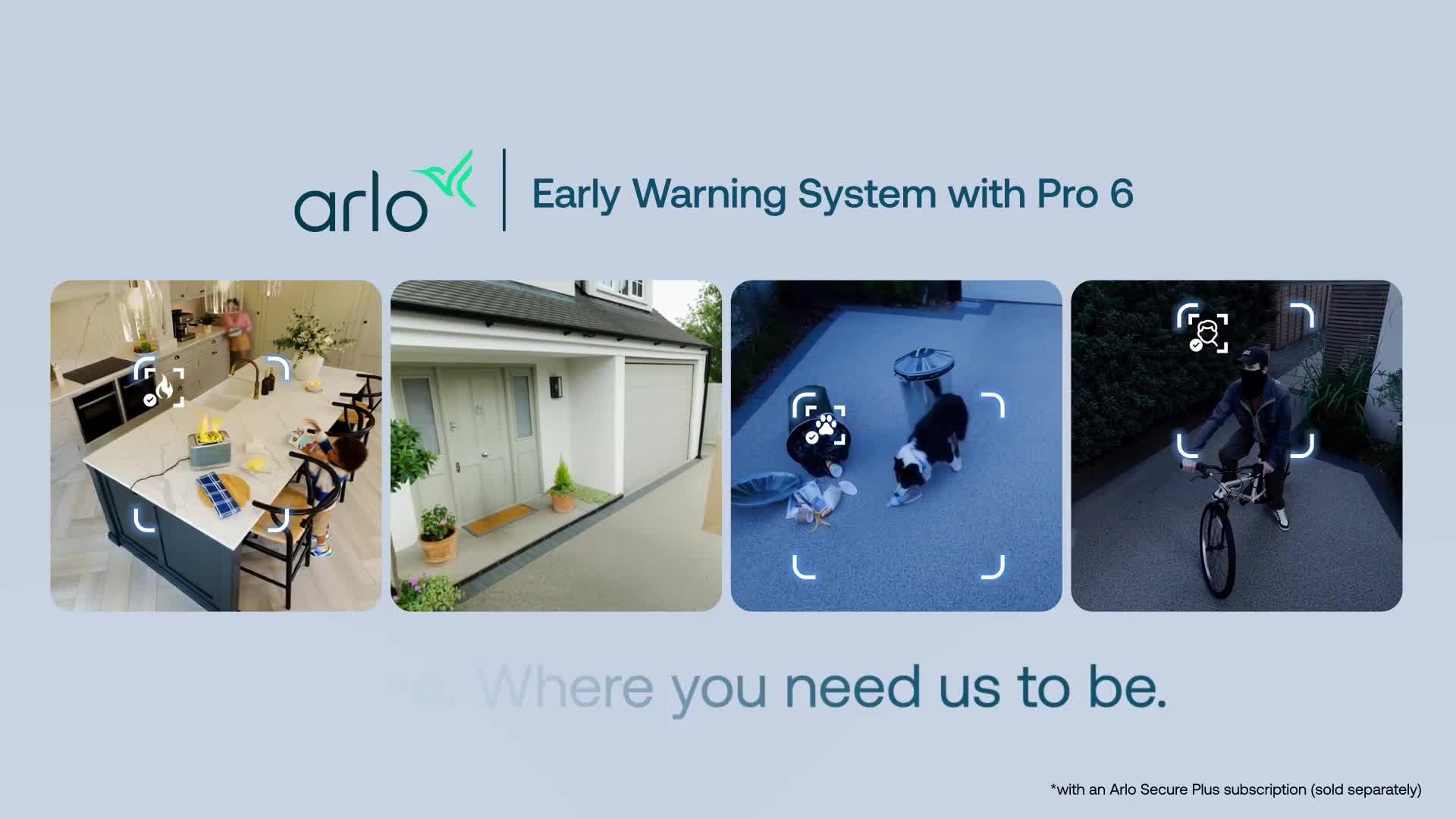 Image thumbnail 8 of 8 of Arlo ARLO Pro 6 2K+ 4 Security Cameras Kit