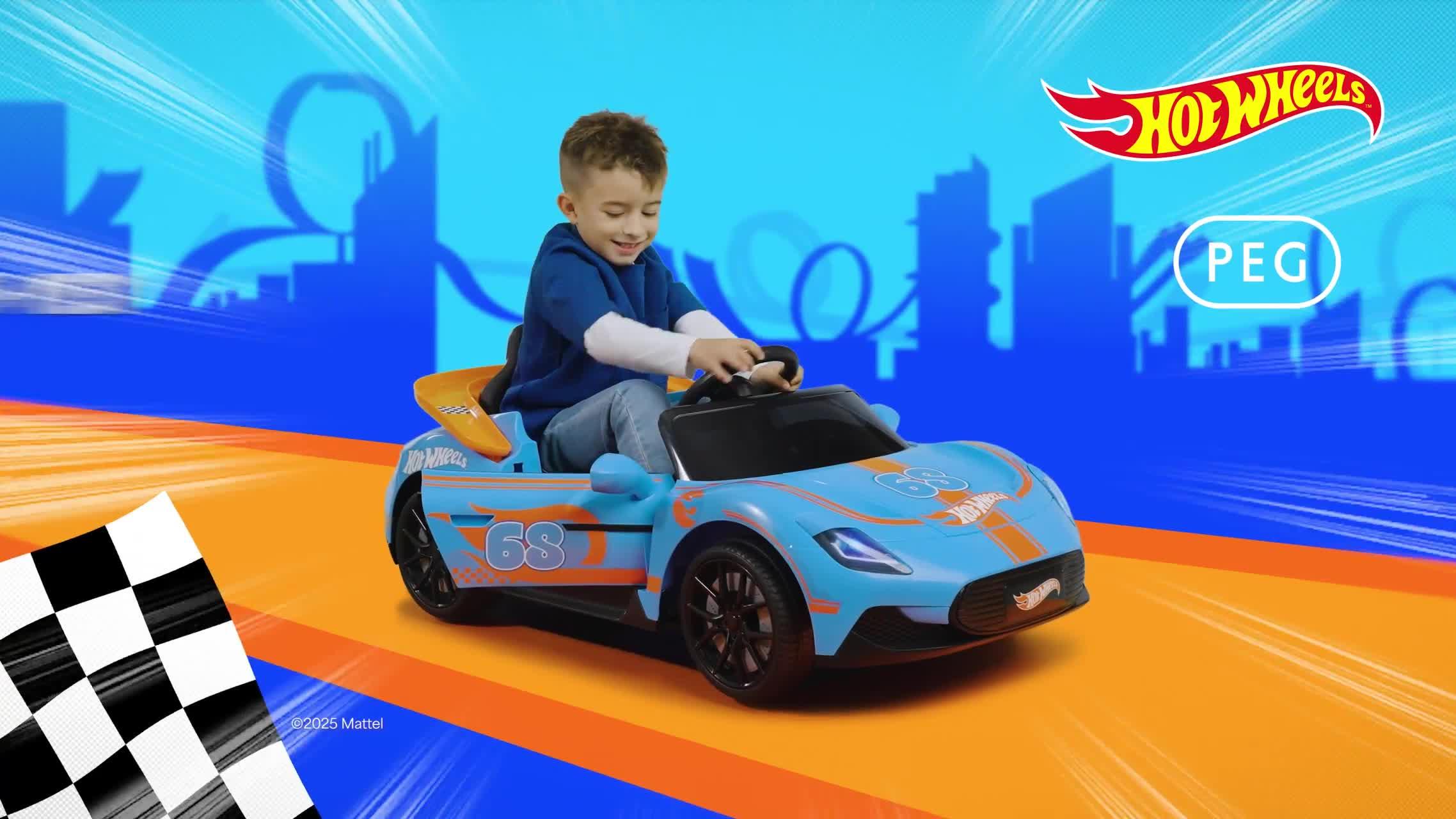 Image thumbnail 8 of 8 of Peg Perego Hot Wheels 12v RC Electric Ride On
