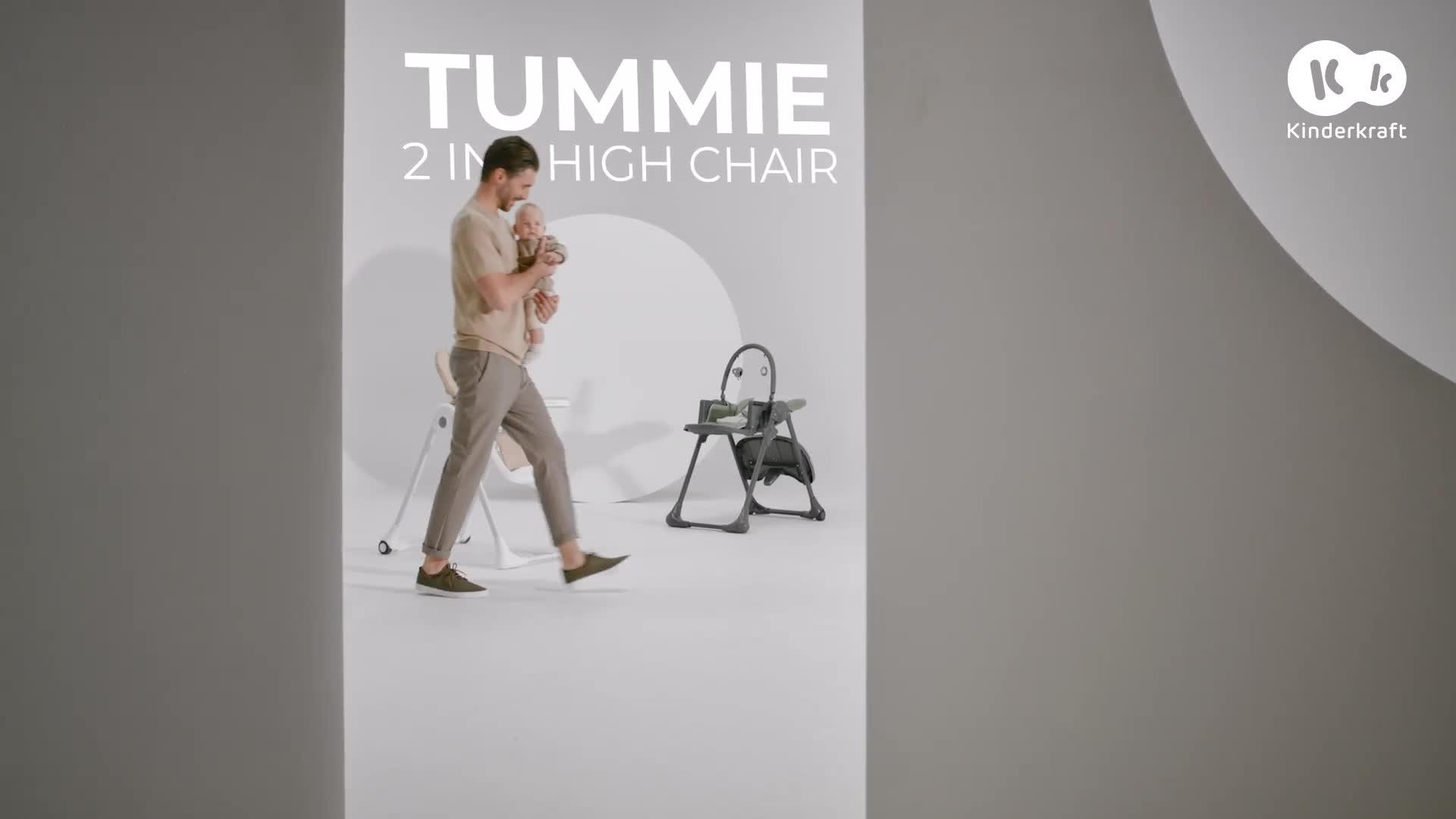 Image thumbnail 8 of 8 of Kinderkraft Tummie Folding Feeding Highchair- BEIGE