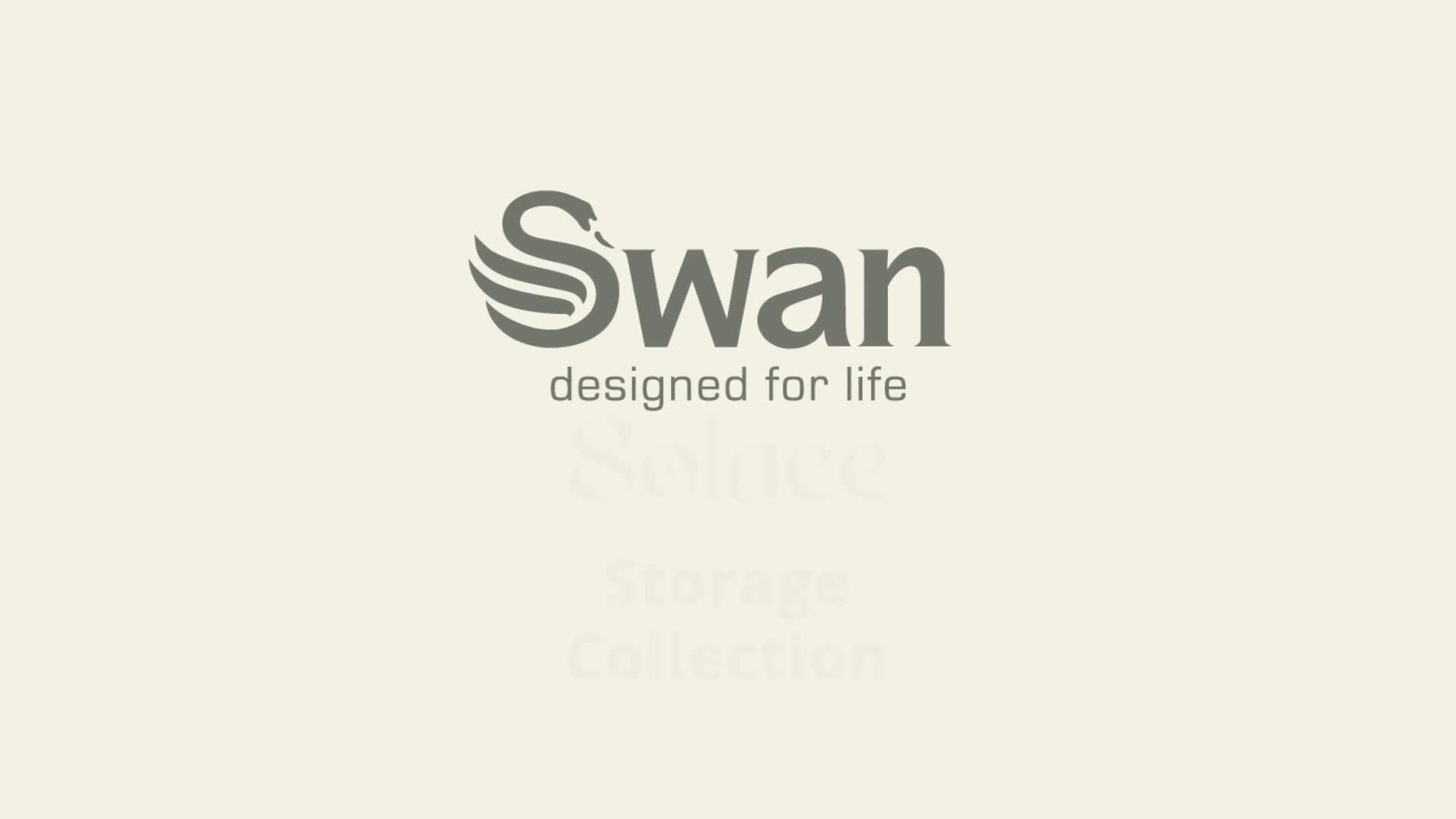 Image thumbnail 8 of 8 of Swan Solace 16L Bread Bin with Lift Up Hinged Lid, Black