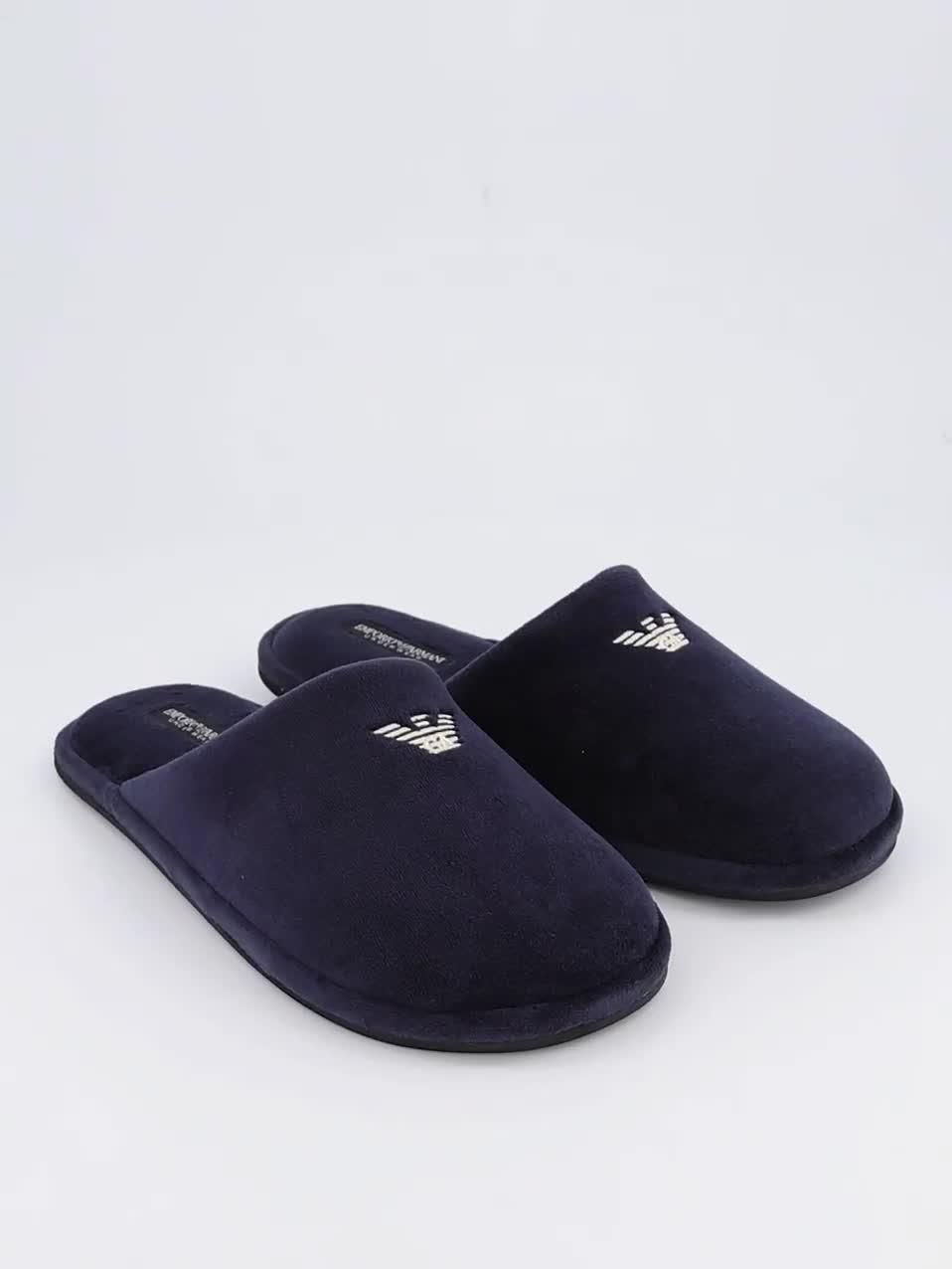 Image thumbnail 7 of 7 of Emporio Armani Bodywear Emporio Armani Bodywear Chenille Eagle Slippers