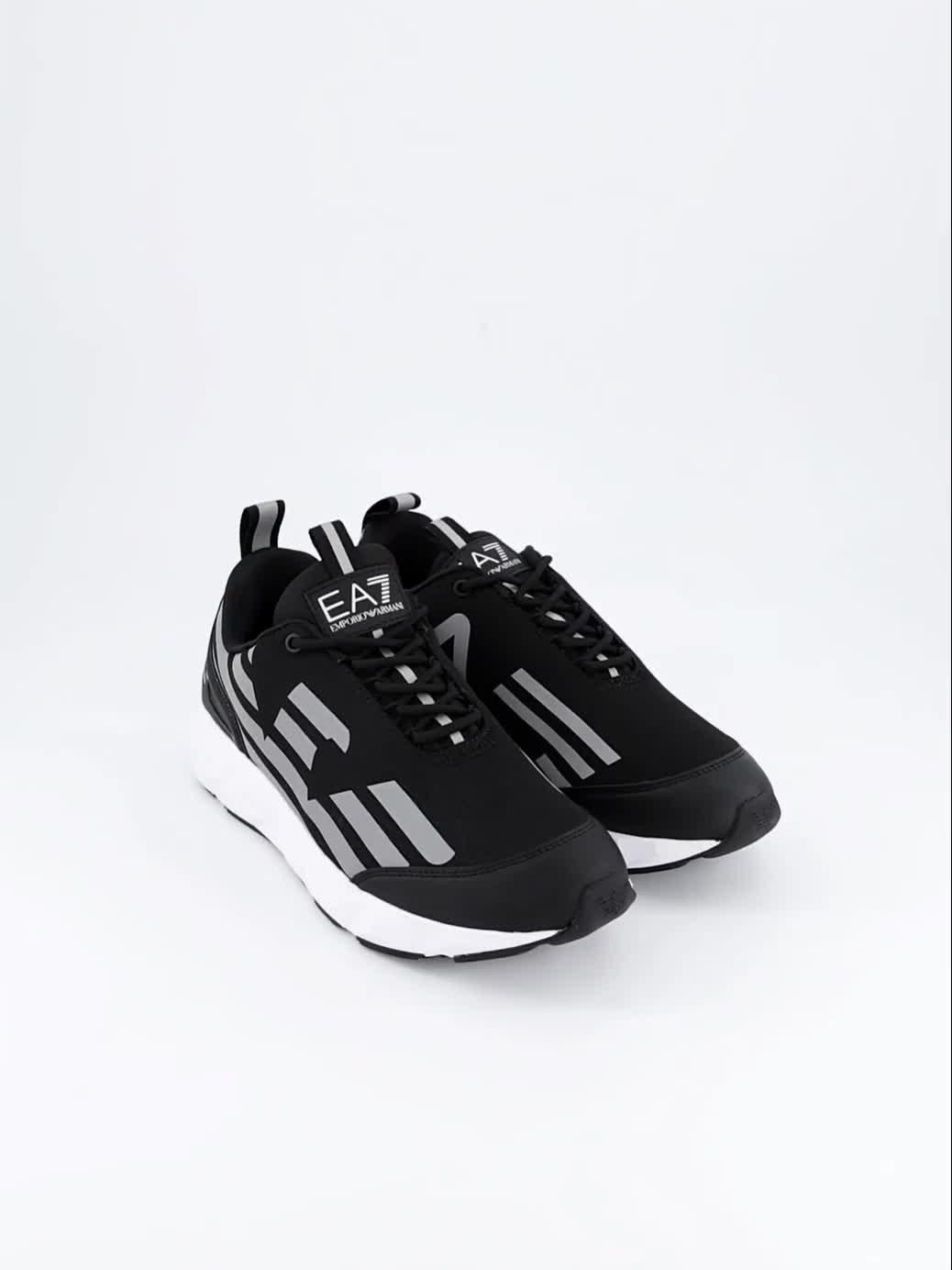 Image thumbnail 7 of 7 of EA7 Emporio Armani Mens Ultimate C2 Kombat Chunky Sole Lace-Up Trainers - Black