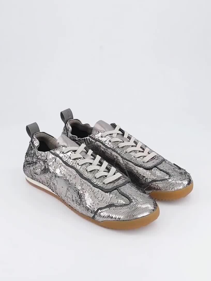 Image thumbnail 7 of 7 of AllSaints Womens Kenny Skive Runner Trainers - Grey