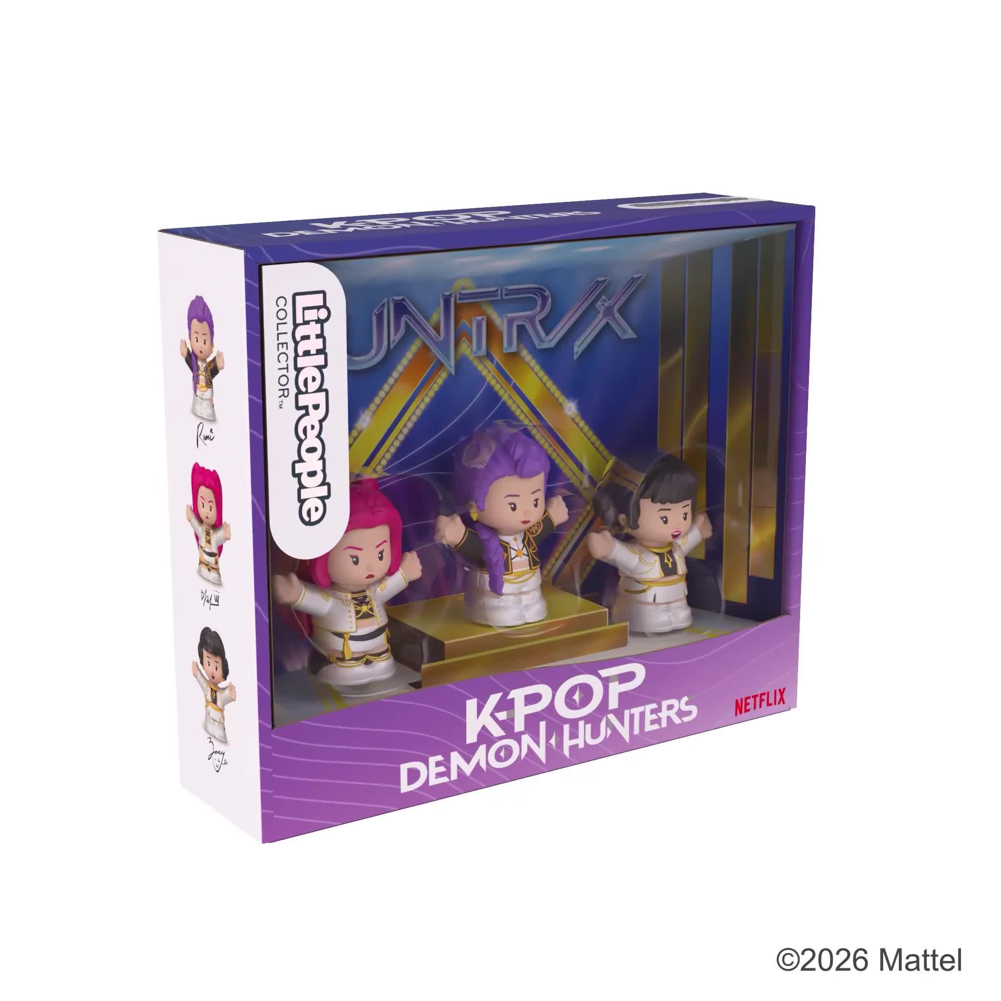 Image thumbnail 8 of 8 of Fisher-Price Little People Little People Collector KPop Demon Hunters: HUNTR/X Special Edition Set, 3 Figures
