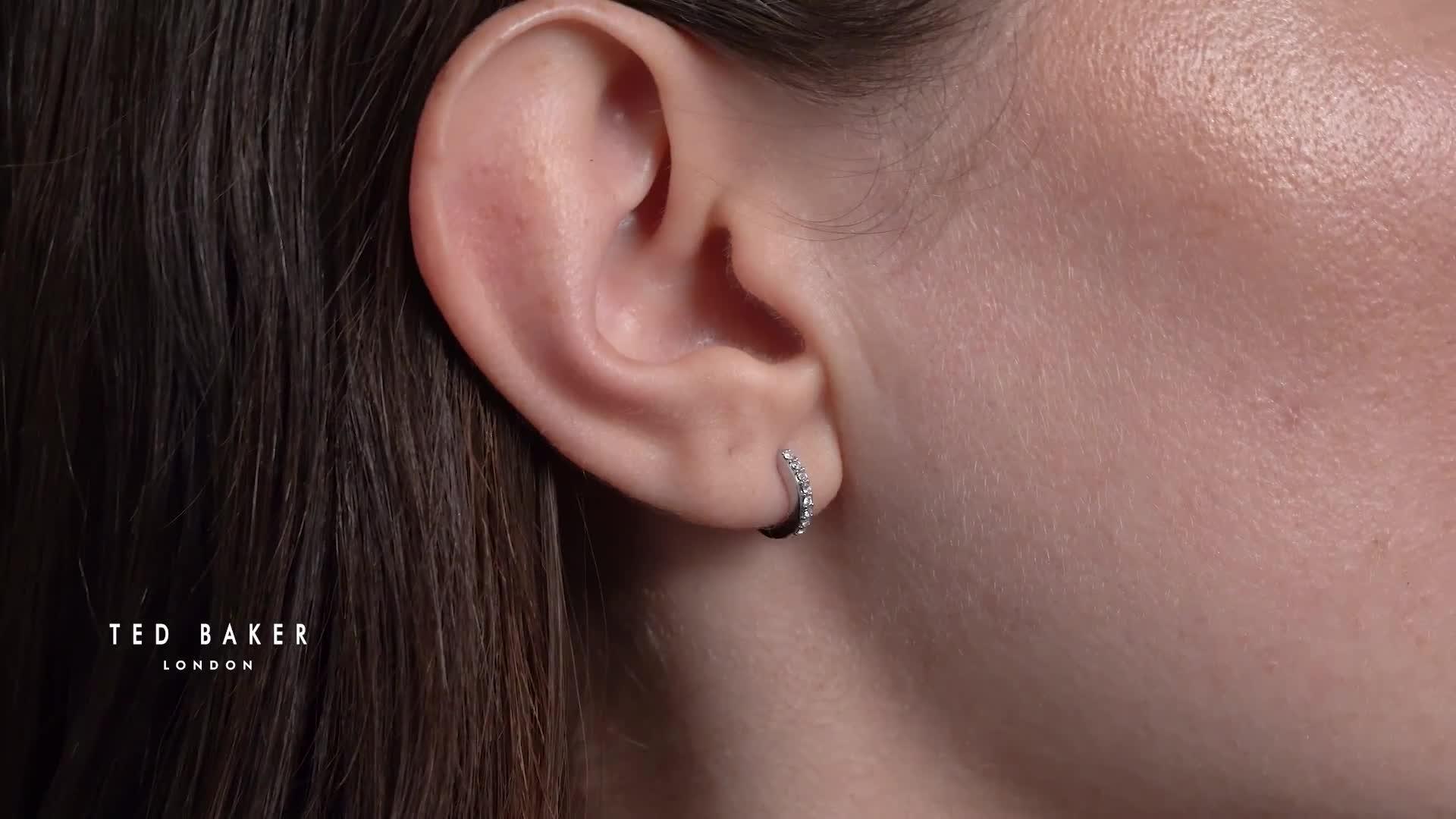 Image thumbnail 5 of 5 of Ted Baker HETTIE: Crystal Hoop Earrings (10mm)