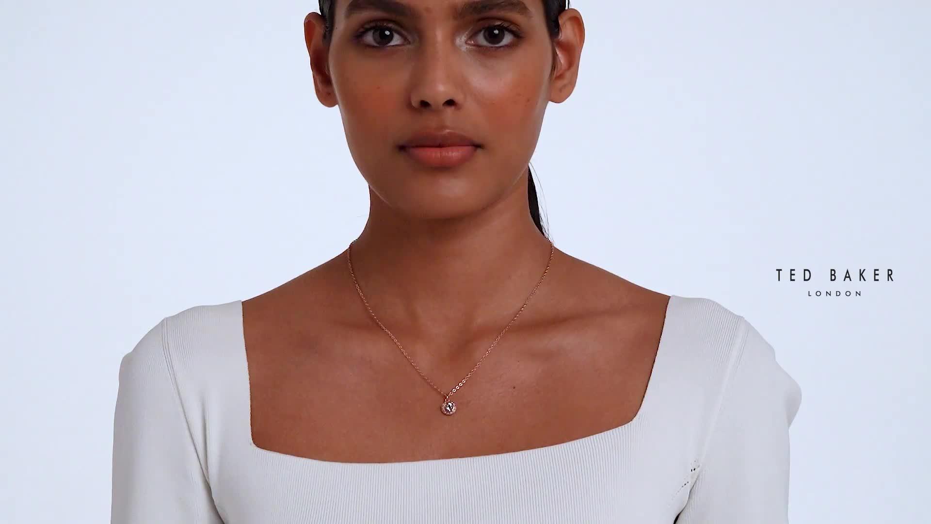 Image thumbnail 5 of 5 of Ted Baker SOLTELL: Solitaire Sparkle Crystal Pendant Necklace