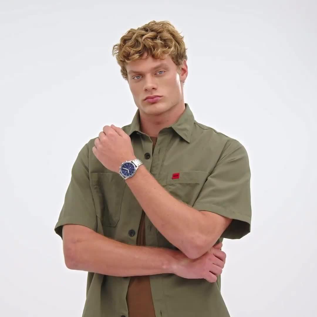 Image thumbnail 8 of 8 of HUGO Gents HUGO #DRIFT Blue Dial and Stainless Steel Multifunction  Watch