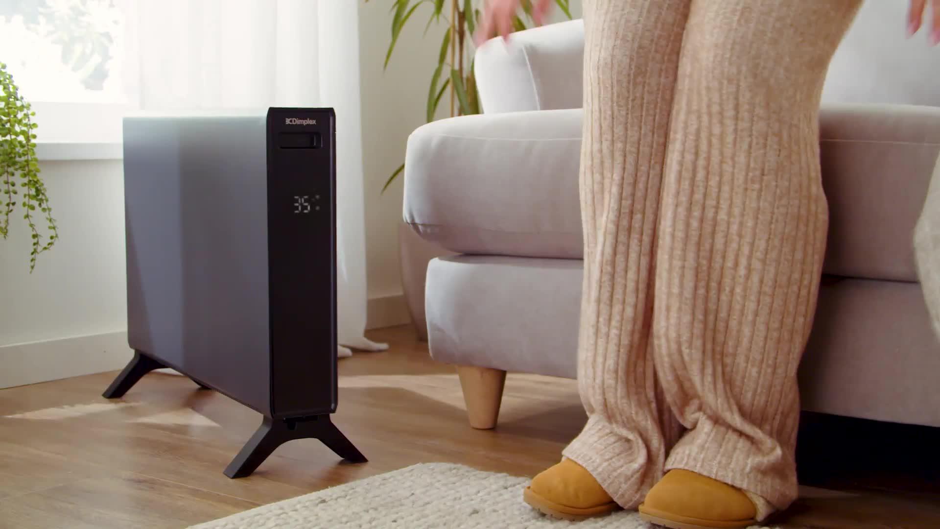 Image thumbnail 8 of 8 of Dimplex DXCV2002 HeatLite 2kW Smart Convector Heater, Freestanding, 7 Day Timer - Anthracite