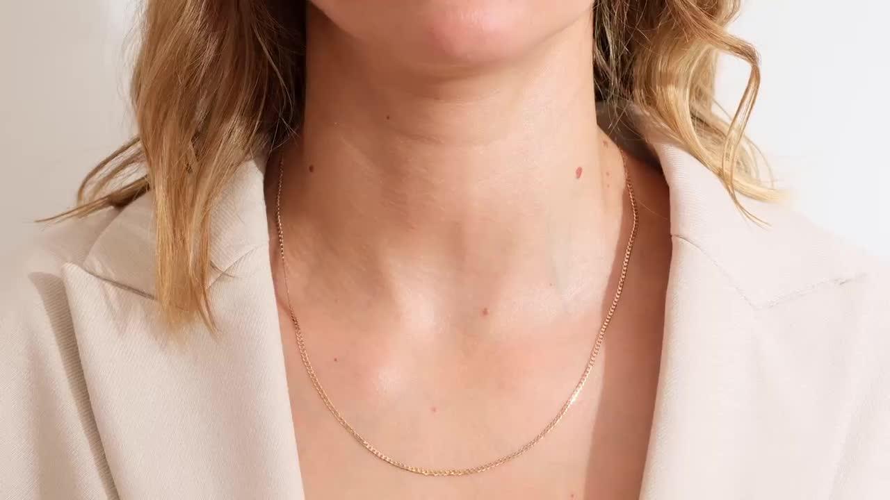 Image thumbnail 6 of 6 of The Love Collection 9ct Yellow Gold Solid Curb Chain (1.85mm) 20 inch
